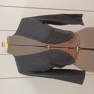 Ann Taylor Black Women's Open-Front Shrug